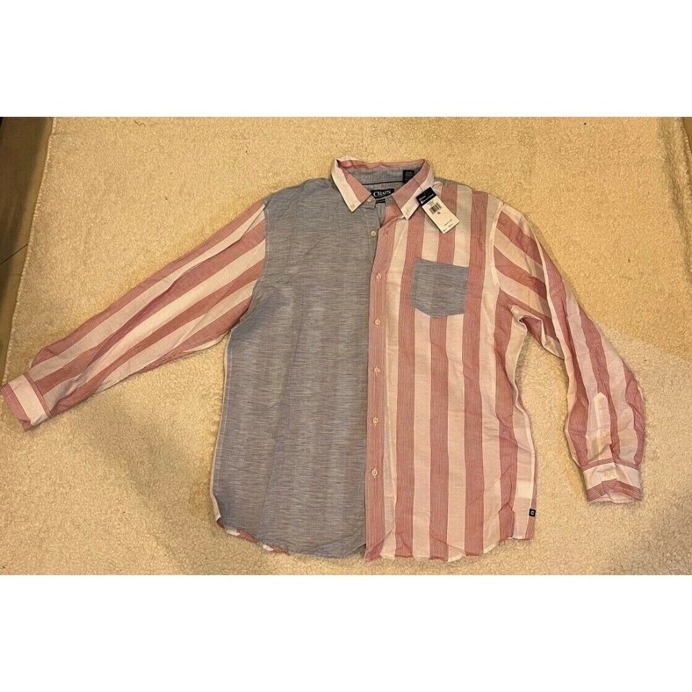CHAPS | "Two Pattern" Button Down Shirt | Men - Size XL